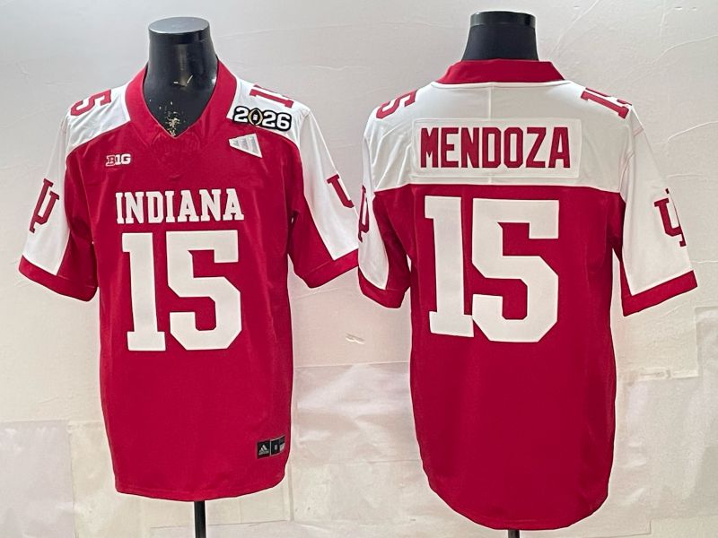 Men 2026 Ohio State Buckeyes #15 Mendoza Red Limited NCAA Jersey 084